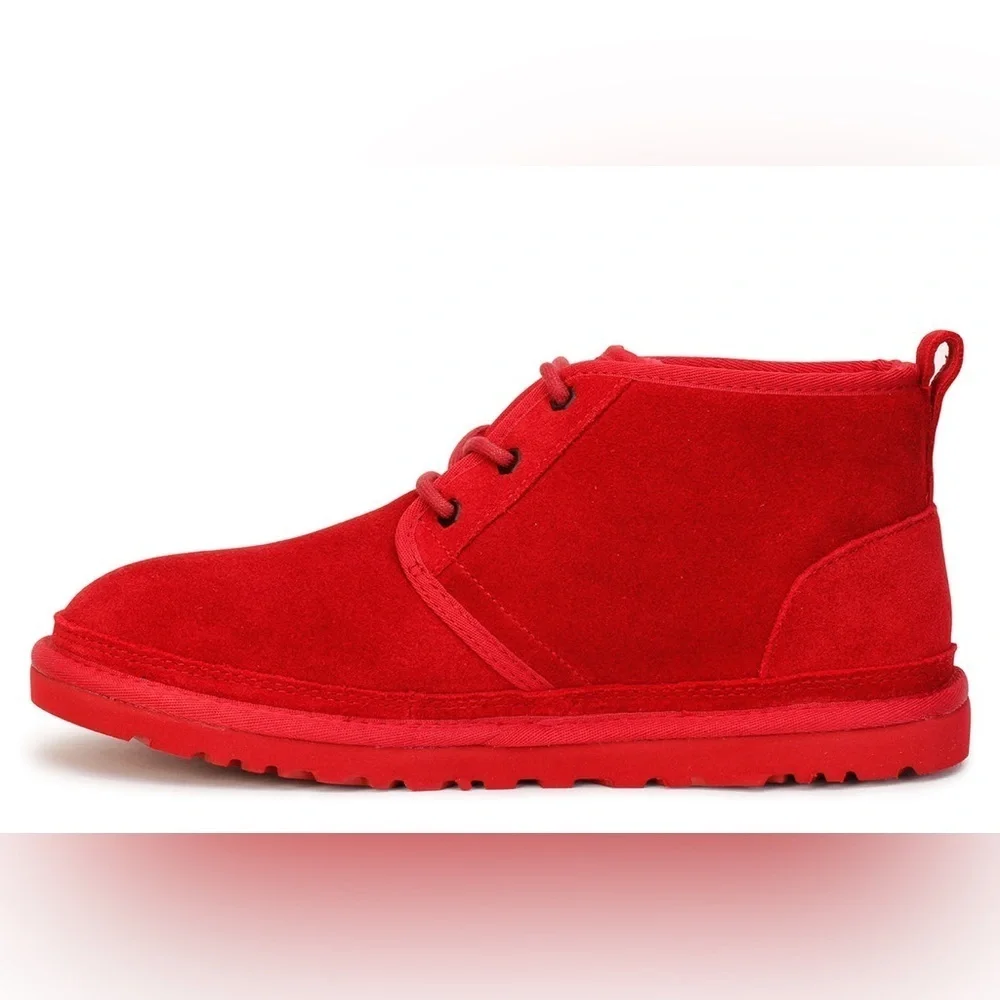 Ugg Neumel Chukka Boots in Samba Red W 8 M 6 short suede comfort unique colorful